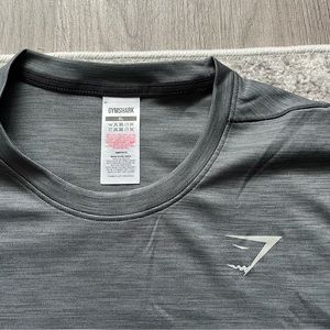 NWOT Gymshark Speed T-Shirt - Black/Charcoal Marl